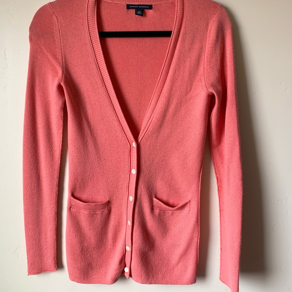 Banana Republic Silk Cardigan Sweater